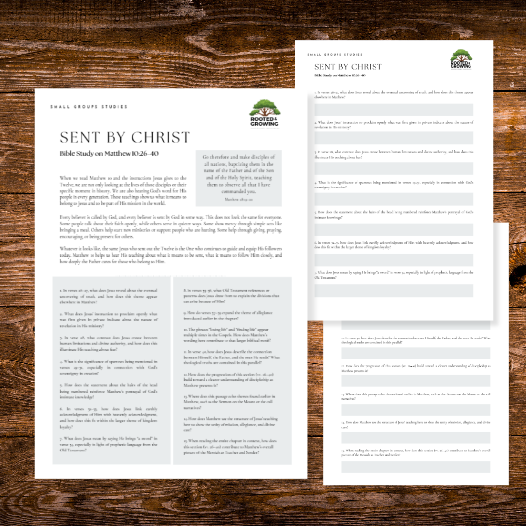 Sent by Christ. A Matthew 10 Small-Group Study