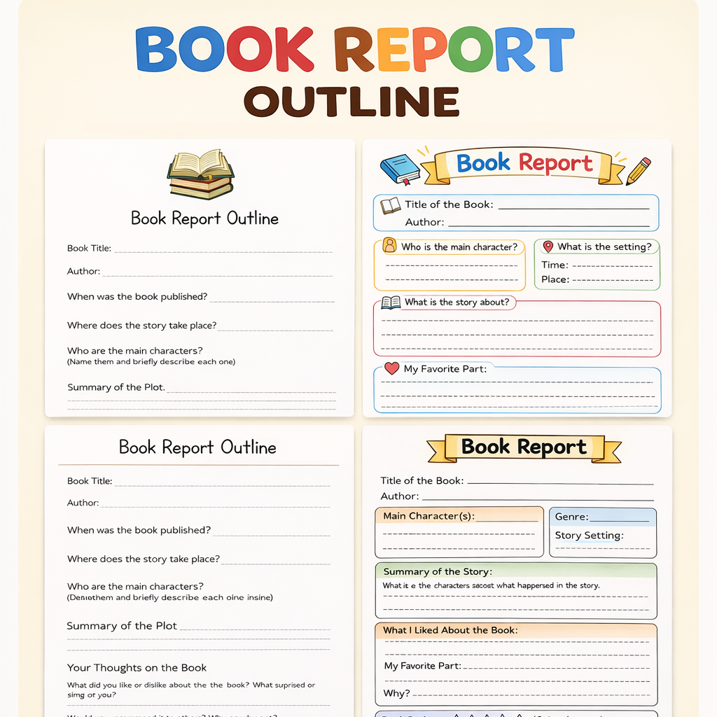 Book Report Templates
