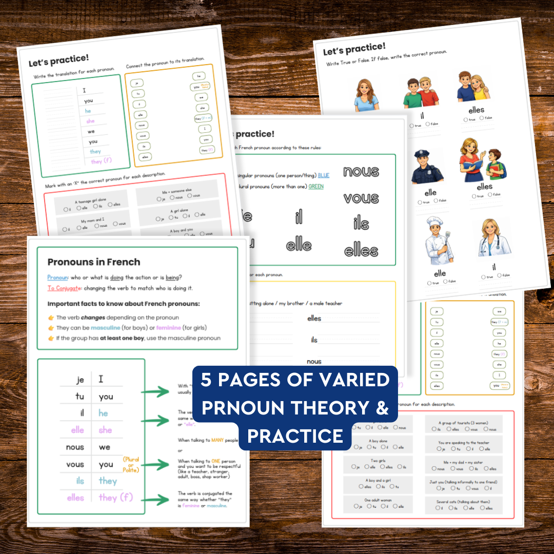 French Subject Pronouns for Absolute Beginners