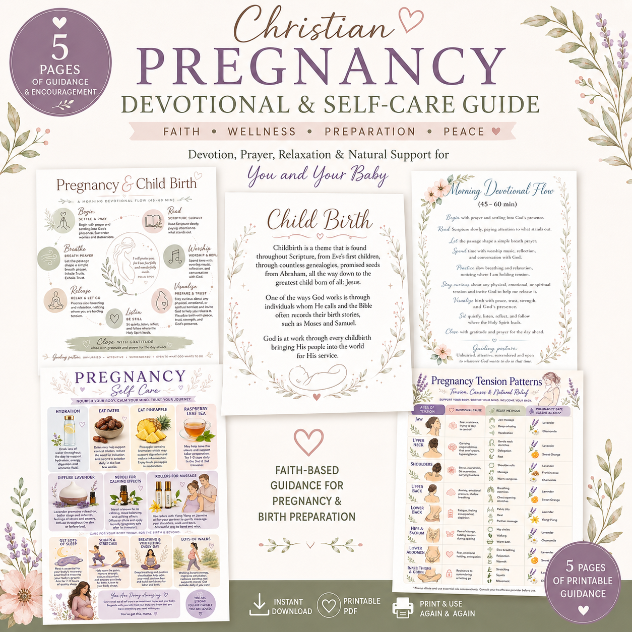 Christian Pregnancy Devotional & Self-Care Guide