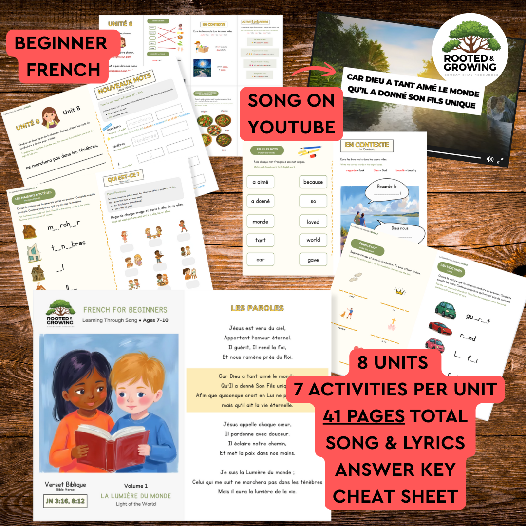 La Lumière du Monde. French for Beginners through Song